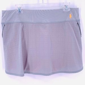 Polo by Ralph Lauren Gray Skort with Orange Logo